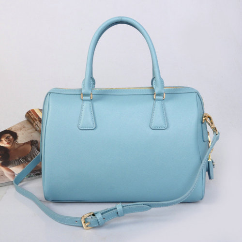 2014 Prada Saffiano Leather Two Handle Bag BN2780 light blue for sale